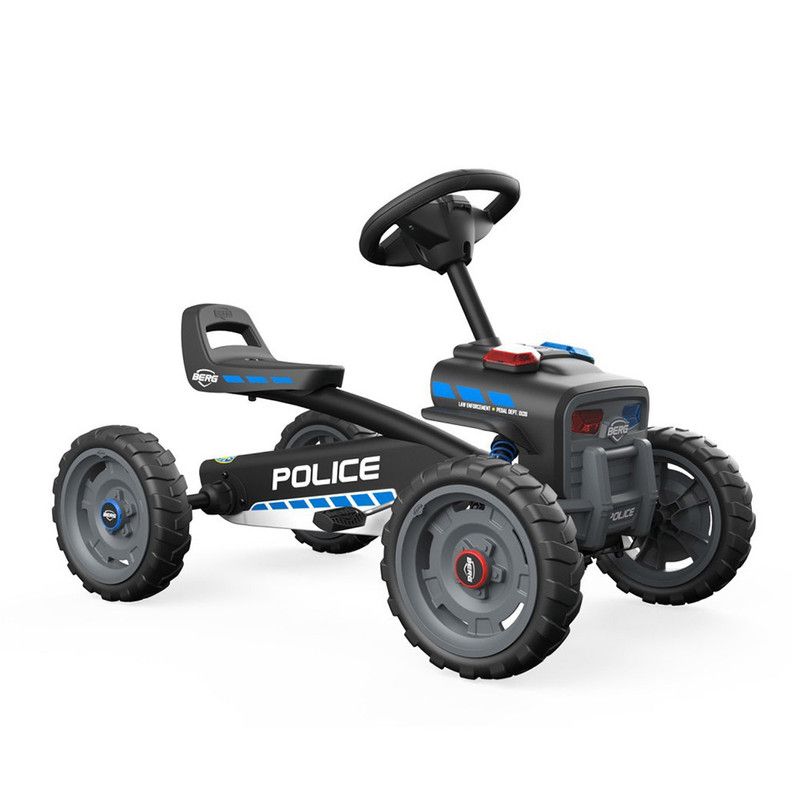 Berg - Buzzy Police Pedal Go-kart With Soundbox - Black