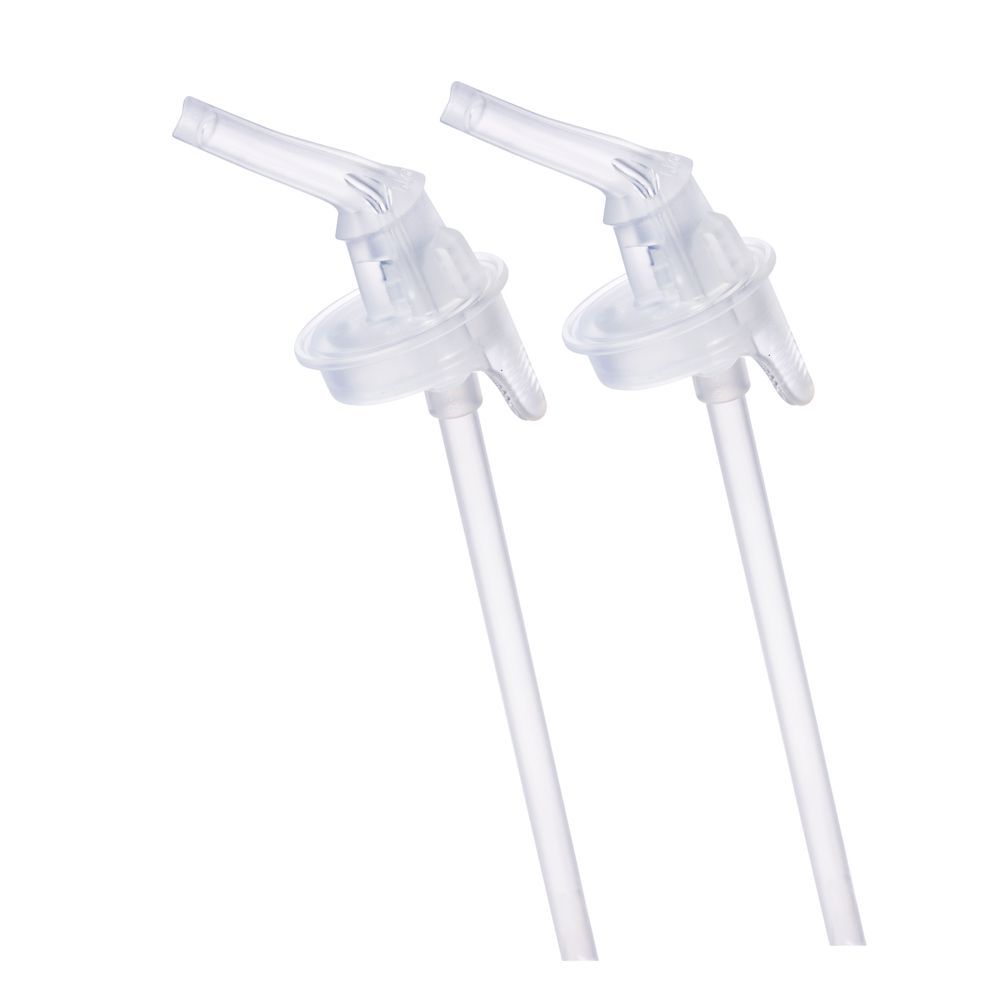 B.box - Drink Bottle Replacement Straw Tops - Clear - Pack of 2