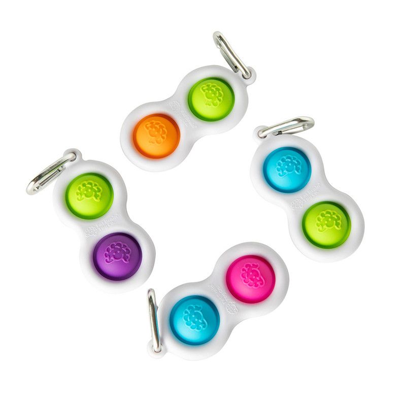 Fat Brain Toys - Simpl Dimple Keychain - Color May Vary - 1 Pc