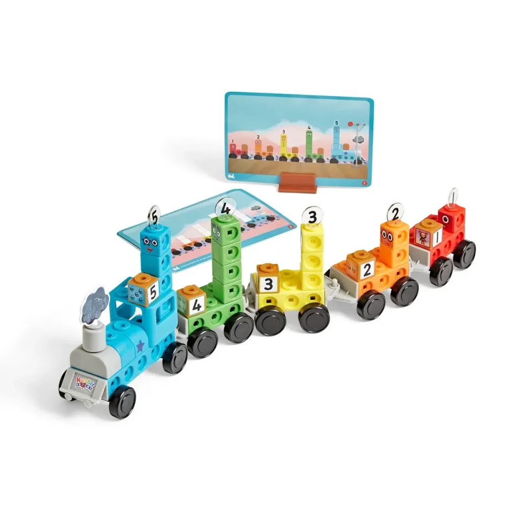 Learning Resources - Math Link Express Train Cubes Number Blocks Activity Set