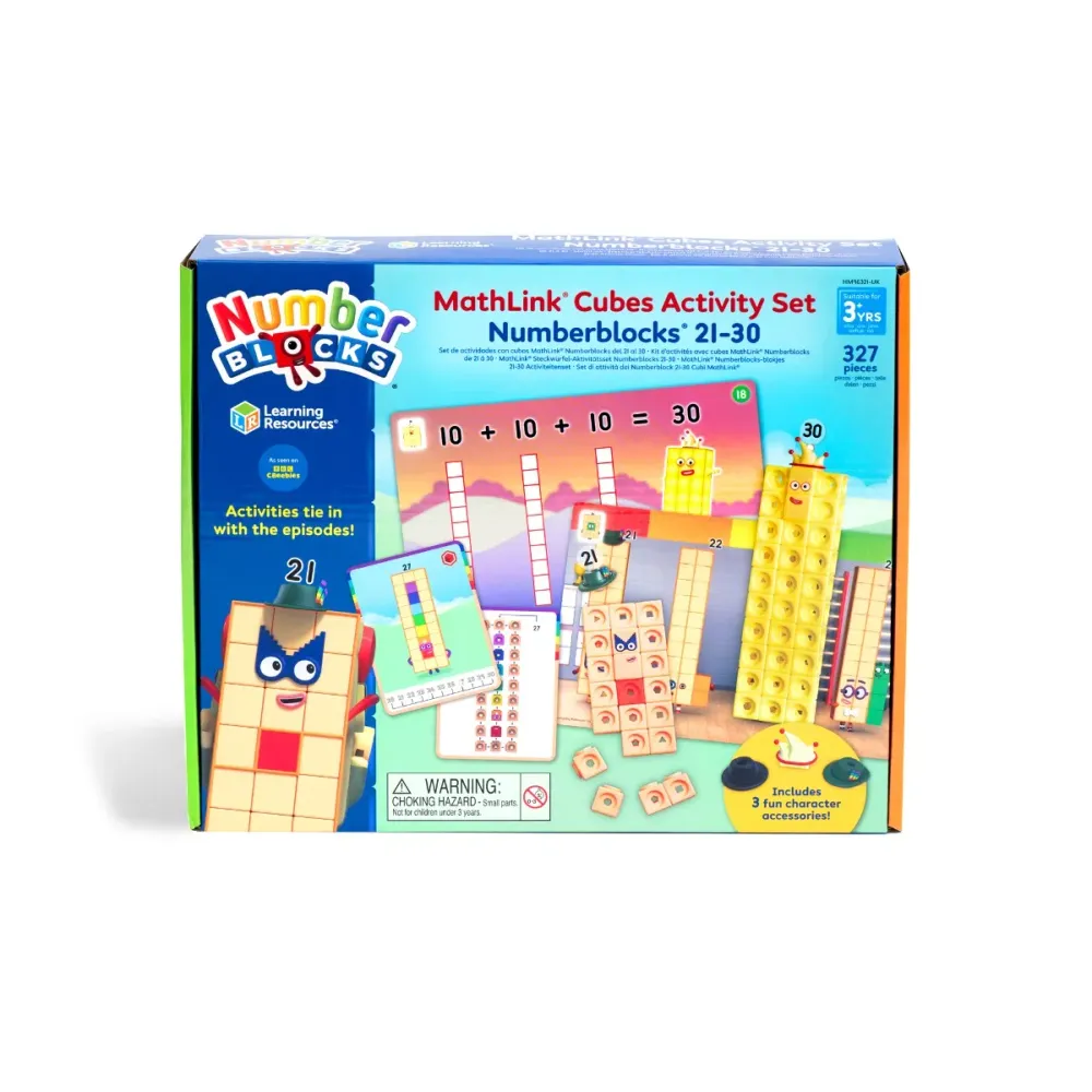 Learning Resources - Math Link 21-30 Number Blocks Cubes Activity Set