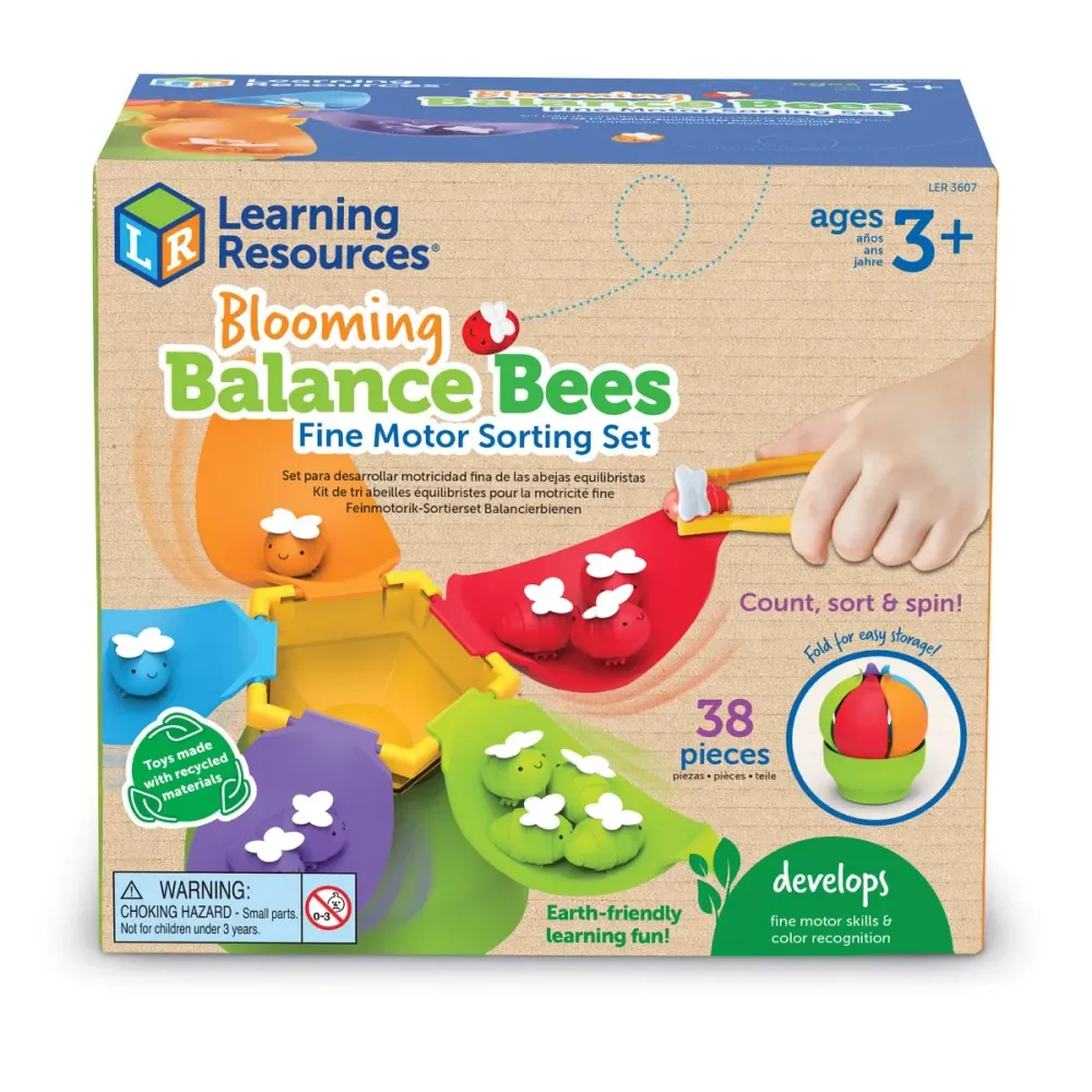 Learning Resources - Blooming Balance Bees Fine Motor Sorting Set