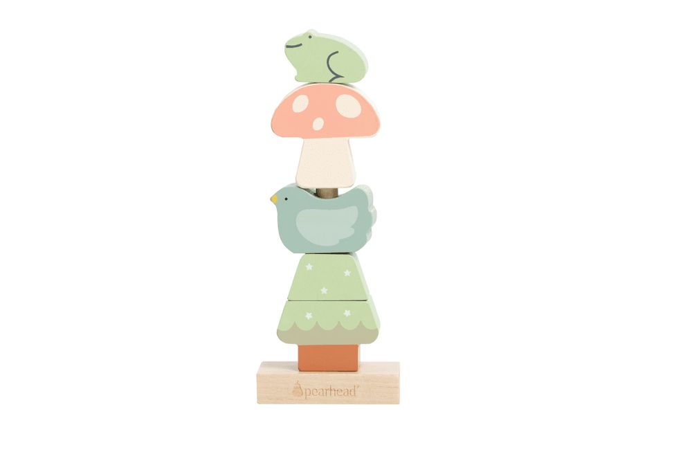 Pearhead - Woodland Wooden Stacking Toy