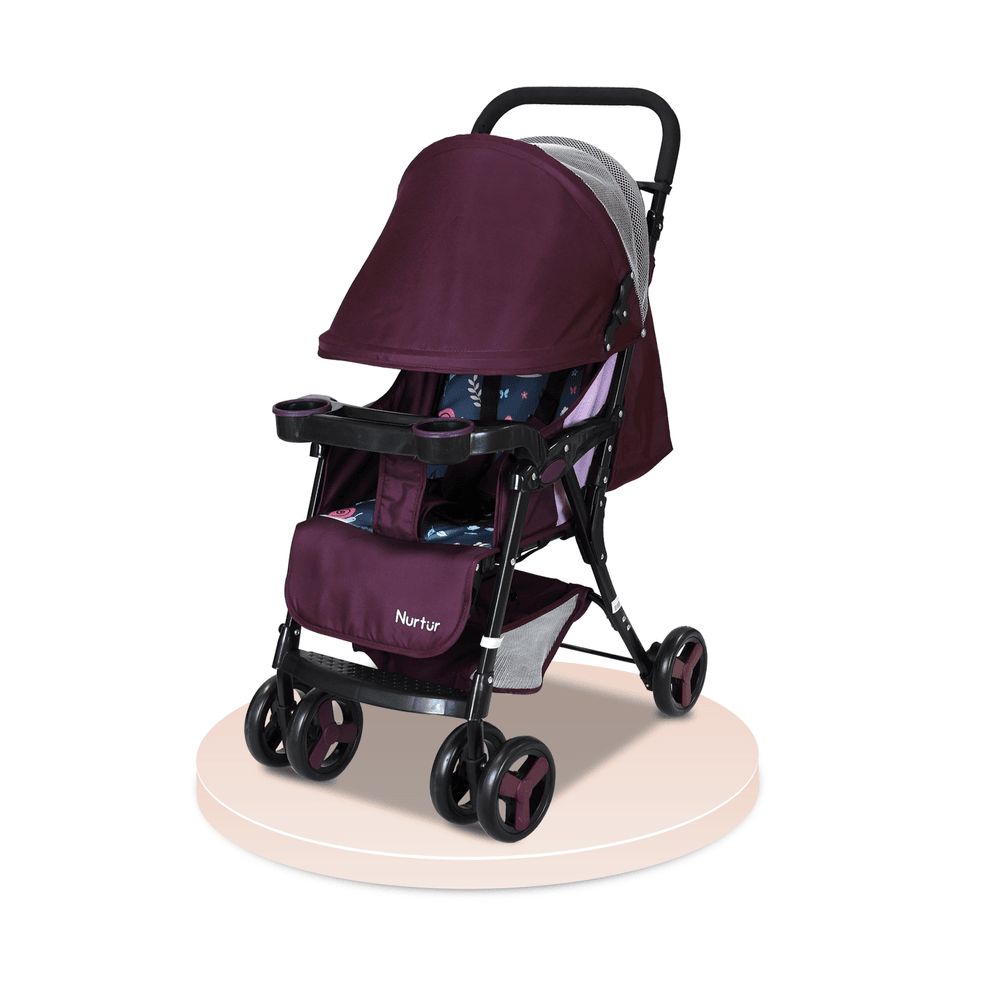 Nurtur - Ryder Lightweight Baby Stroller - Maroon