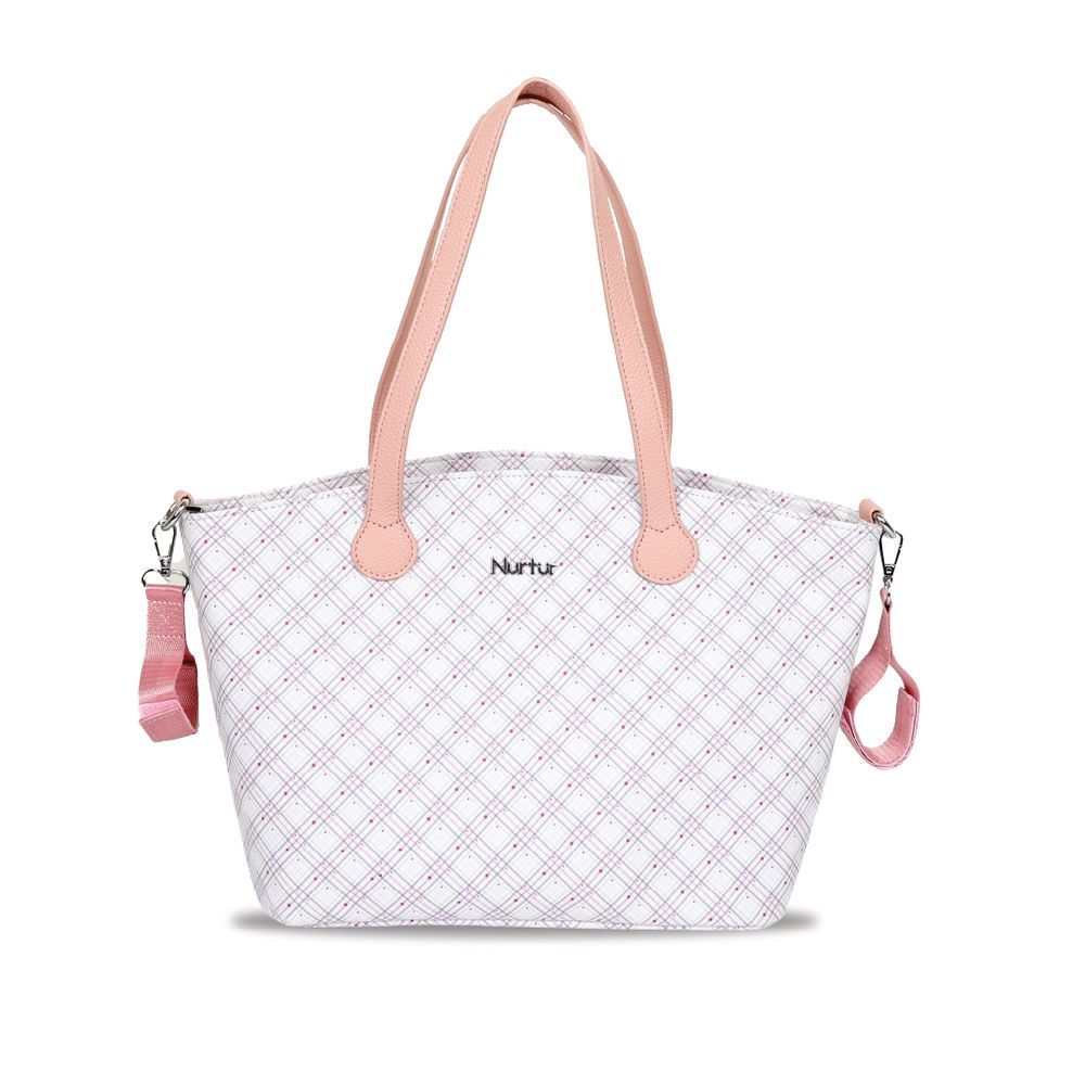 Nurtur Cozi - Printed Vogue Maternity Diaper Bag - Beige