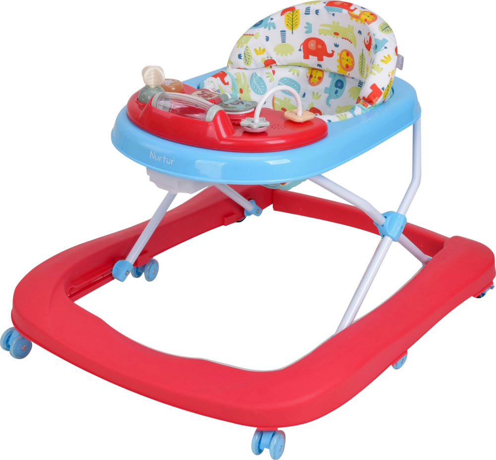 Nurtur - 3-In-1 Baby Multi Walker With Music Function - Red