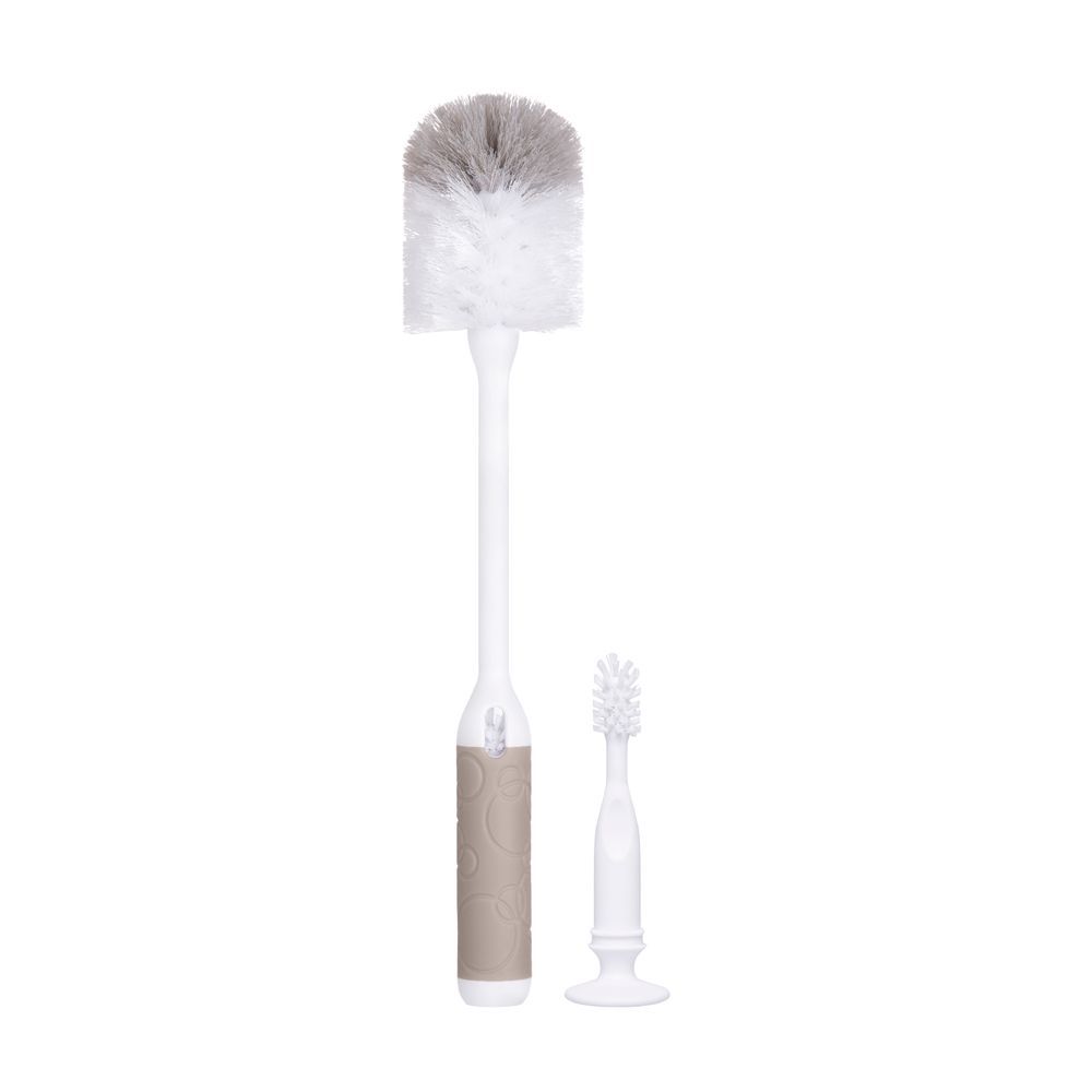 Ubbi - 2-in-1 Single Bottle Brush - Taupe