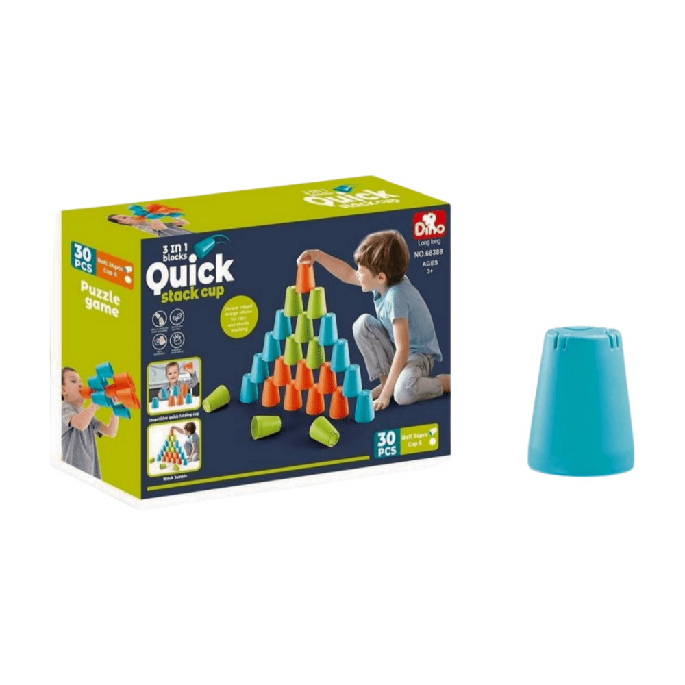 Funfiniti - 3-In-1 Quick Stack Up Blocks - 30pcs