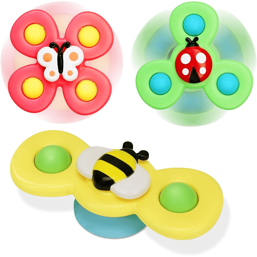 Funfiniti - Sensory Spinner Toy With Suction Cup Set - 3pcs