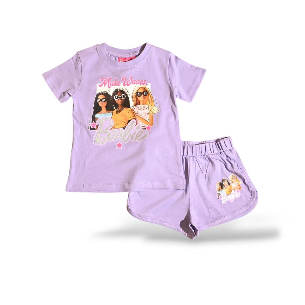 Barbie - Girls Short Set - Purple