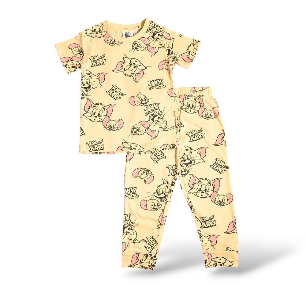 Tom & Jerry - Boys Short Sleeve Pajama Set - Multicolor