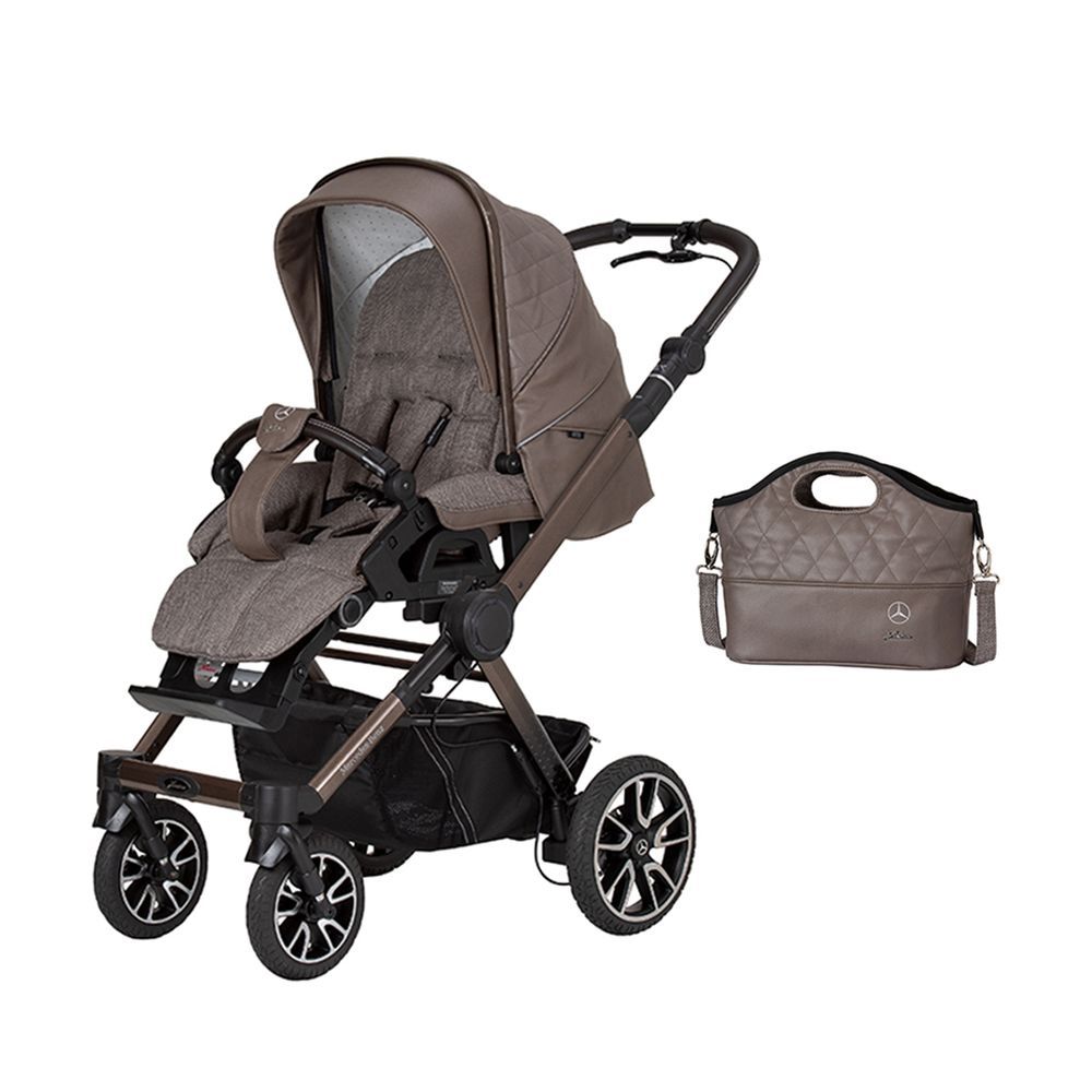 Hartan - Mercedes-Benz Avantgarde GTS Tartufo Stroller With Bag2go Bag - Brown