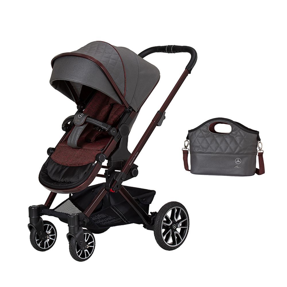 Hartan - Mercedes-Benz Avantgarde GTX Rubellit Stroller With Bag2go Bag - Dark Grey