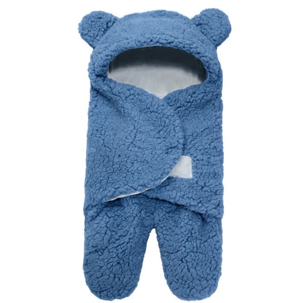 Cute 'n' Cuddle - Baby Swaddle Blanket - Blue