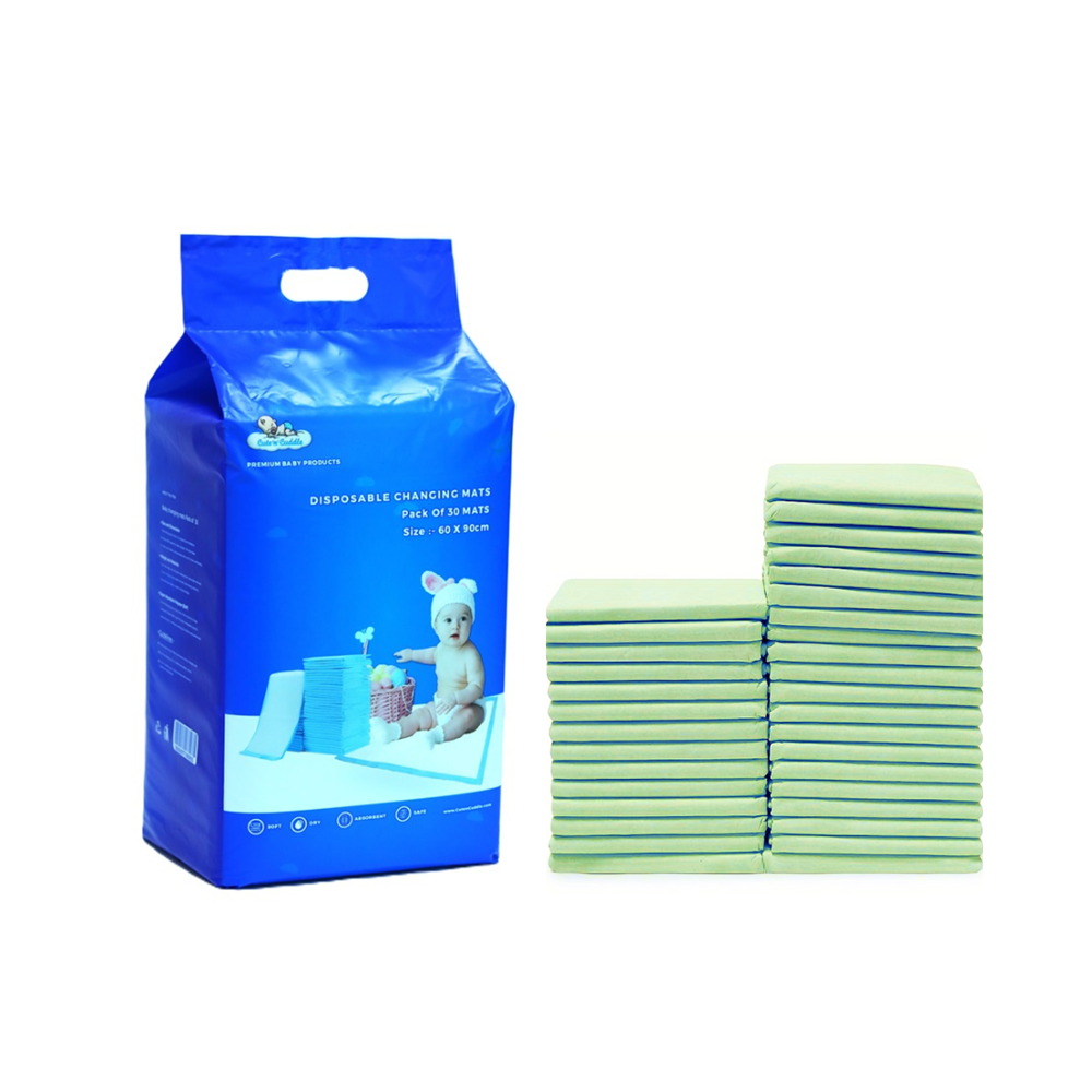 Cute 'n' Cuddle - Disposable Changing Mats - 60 x 90 - Pack of 30 - Green