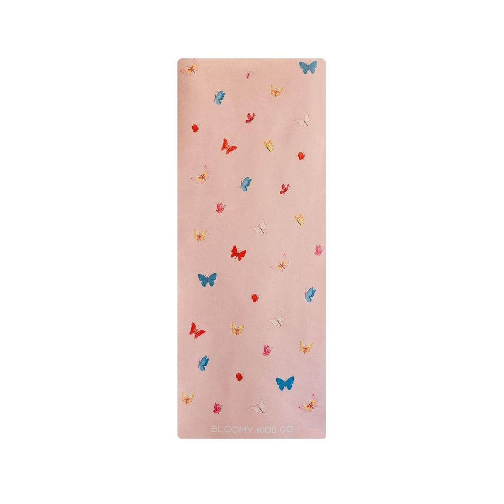 Bloomy Kids - Yoga Mat - Butterflies - Pink