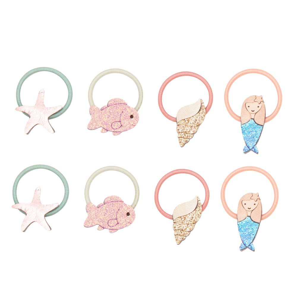 MiMi & LULA - Mermaid Sealife Mini Ponies - Peach - 8 Pcs