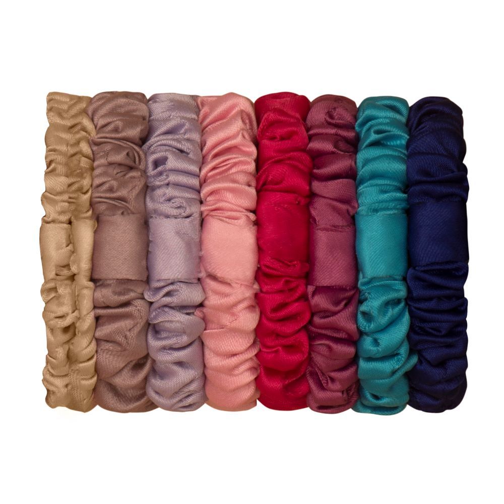 MiMi & LULA - Satin Mini Scrunchies - 8 Pcs