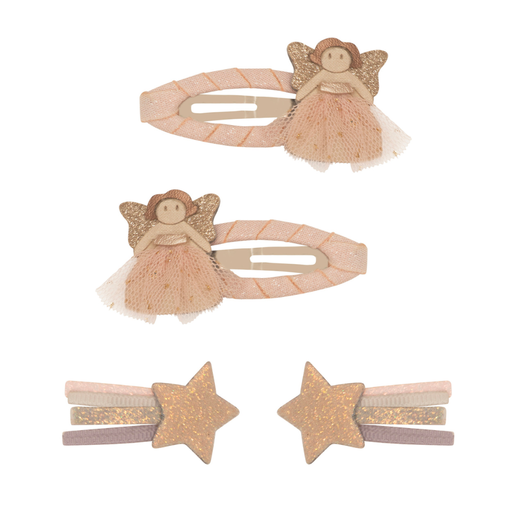 MiMi & LULA - Fairy Clip Set - Peach - 4 Pcs