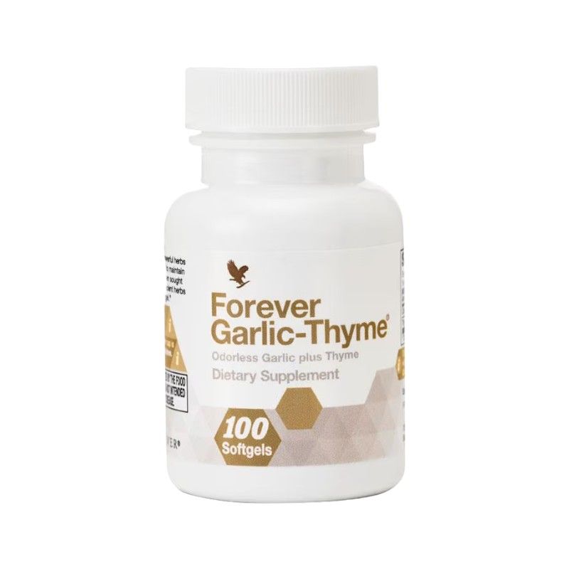 Forever Living - Garlic-Thyme Dietary Supplement Softgels - 100 Pcs