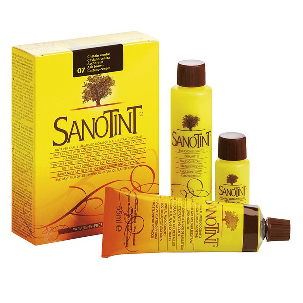 Sanotint - Classic Permanent Hair Colour Kit - Ash Brown 07 - 125 ml