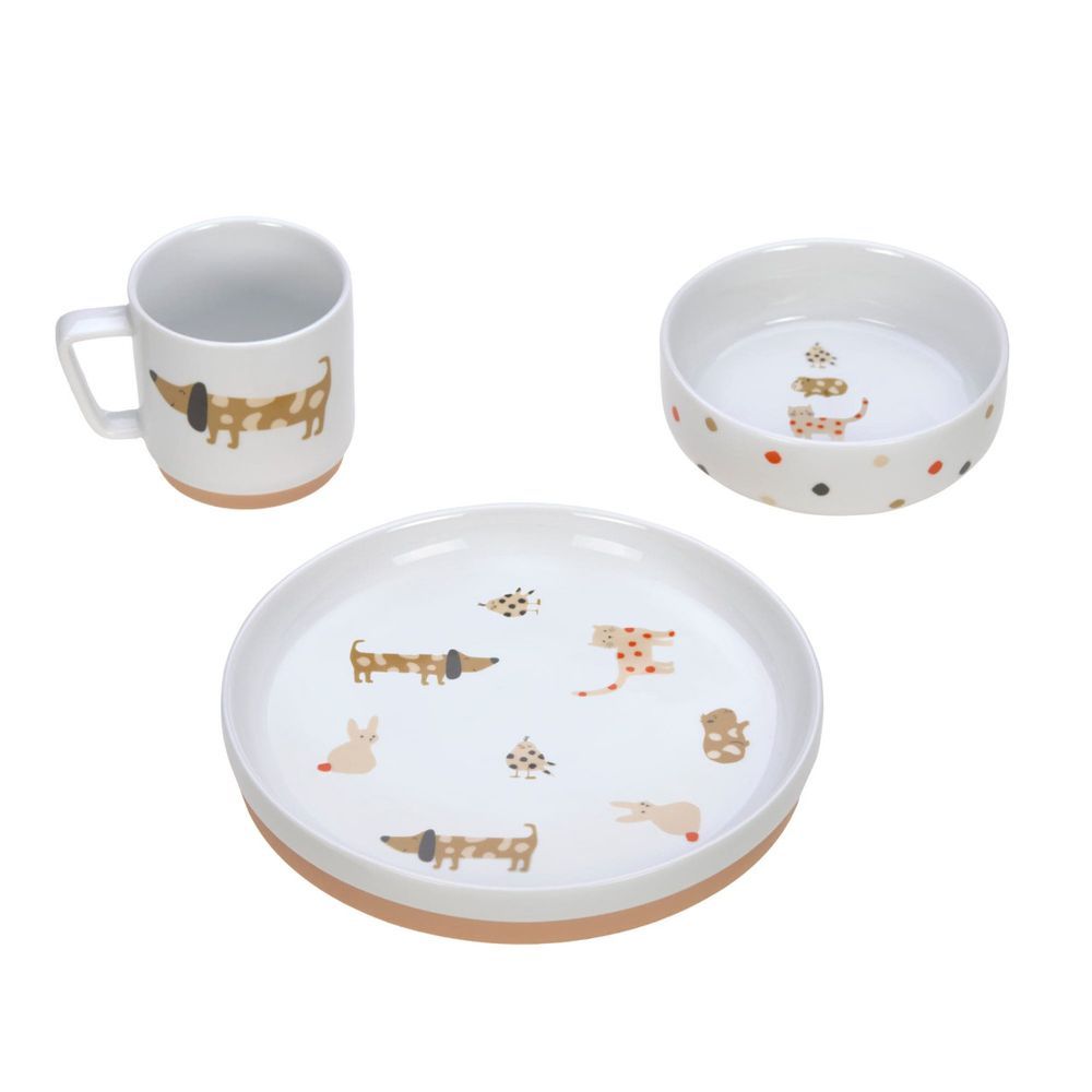 Lassig - Little Mateys Collection Tableware Set - 3 Pcs