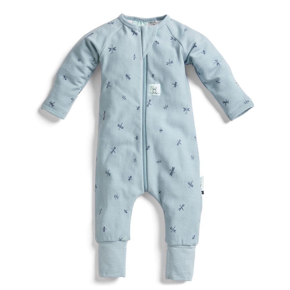 ergoPouch - Dragonflies Long Sleeve Romper 0.2 Tog - Blue