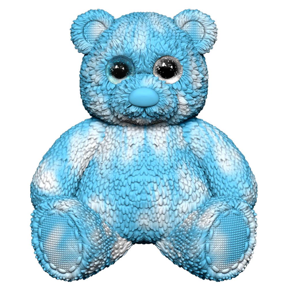 Soft T - Open Display Box Packing Bear Toy - Blue - 28 cm