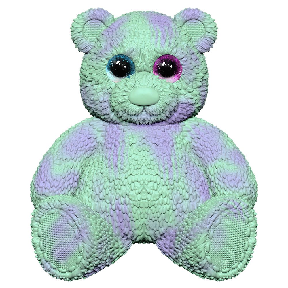 Soft T - Open Display Box Packing Bear Toy - Green - 28 cm