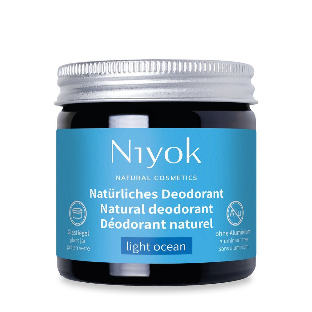 Niyok - 2-In-1 Natural Deodorant Cream - Light Ocean - 40 ml