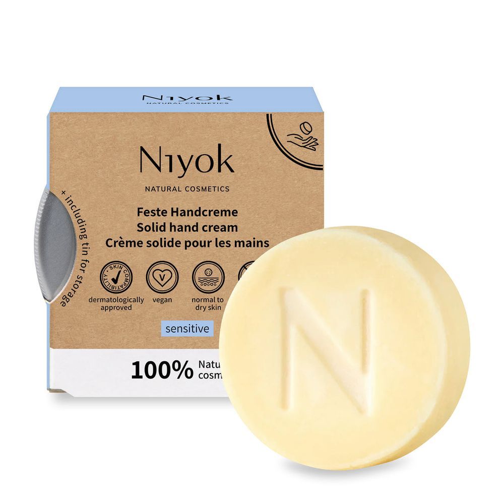 Niyok - Vegan Natural Solid Sensitive Hand Cream - 50g