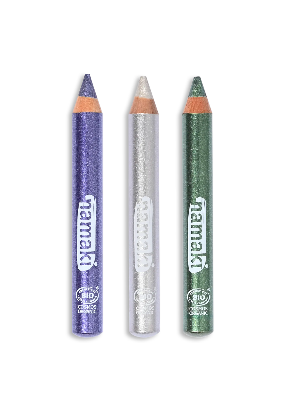 Namaki - Jumbo Glitter Make-Up Pencils - Moonlight - 3 Pcs