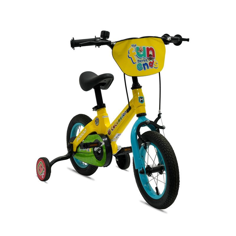 Mogoo - Cocomelon Play Kids Magnesium Bike - Yellow - 12-Inch