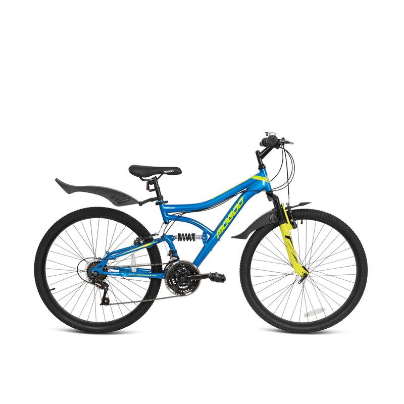 Mogoo - Aviator Dual Suspension Mountain Bike - Blue - 26-Inch