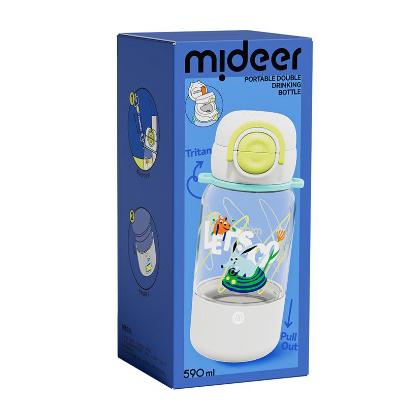 Mideer - Water Bottle - Grey - Kangaroo - 590ml