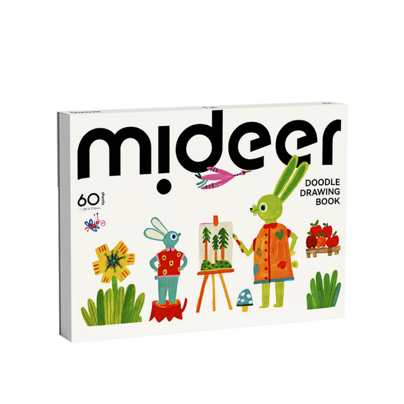 Mideer - A4 Doodle Drawing Book - 60 Sheets