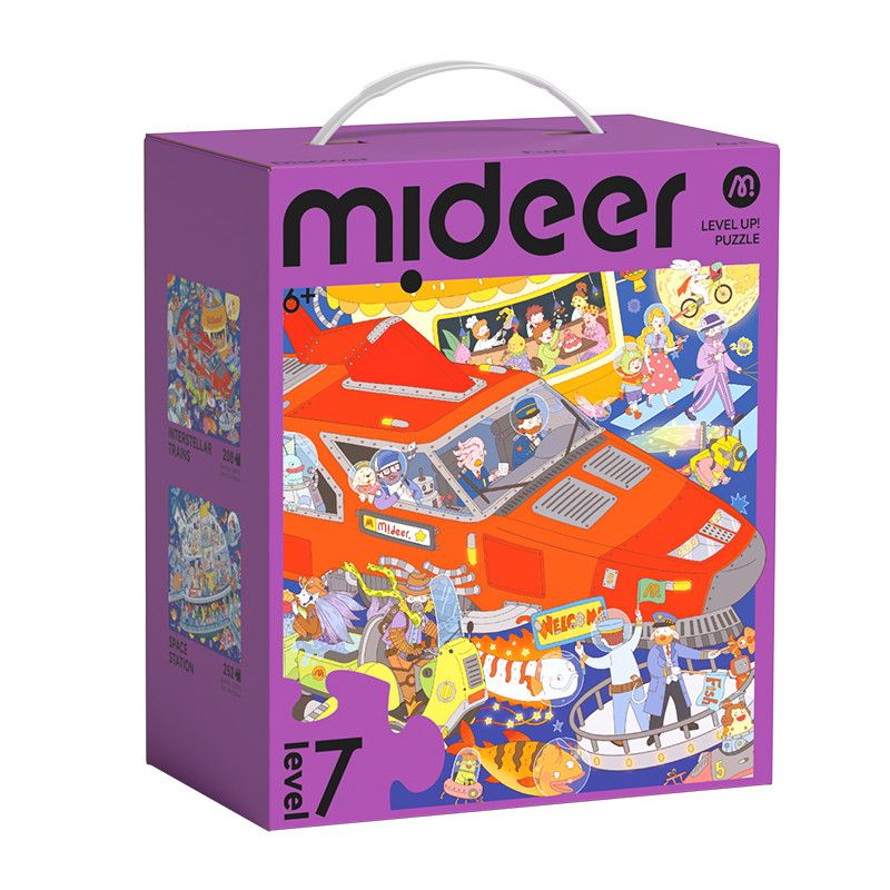 Mideer - 2-in-1 Level Up Puzzle - Space Odyssey - Level 7 - 460pcs