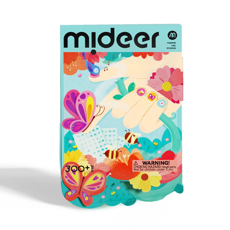 Mideer - Nail Stickers - Garden Party - 300 Pcs