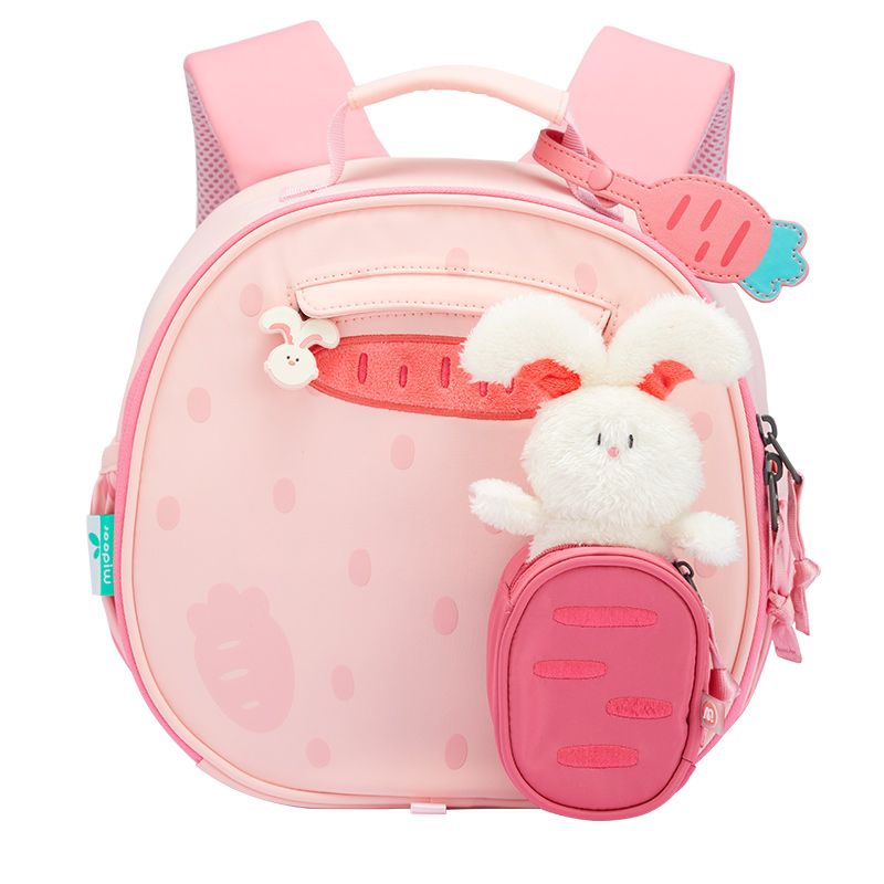 Mideer - Kids Snuggle Backpack - Pink - Bunny - 11-Inch