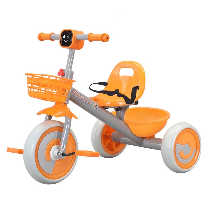 Lovely Baby - Toddler Trike With Basket - Orange