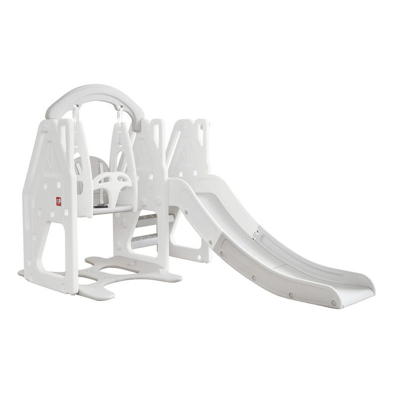 YaYa - 2-in-1 Slide With Swing Set - White