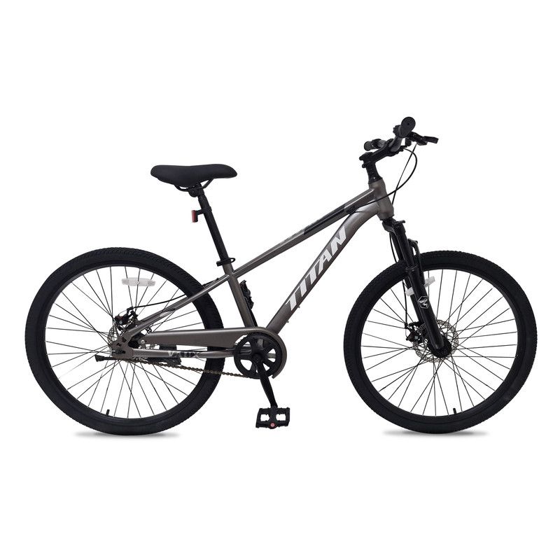 Vaux - Titan Single Speed Mountain Bike - Grey - 26 Inch