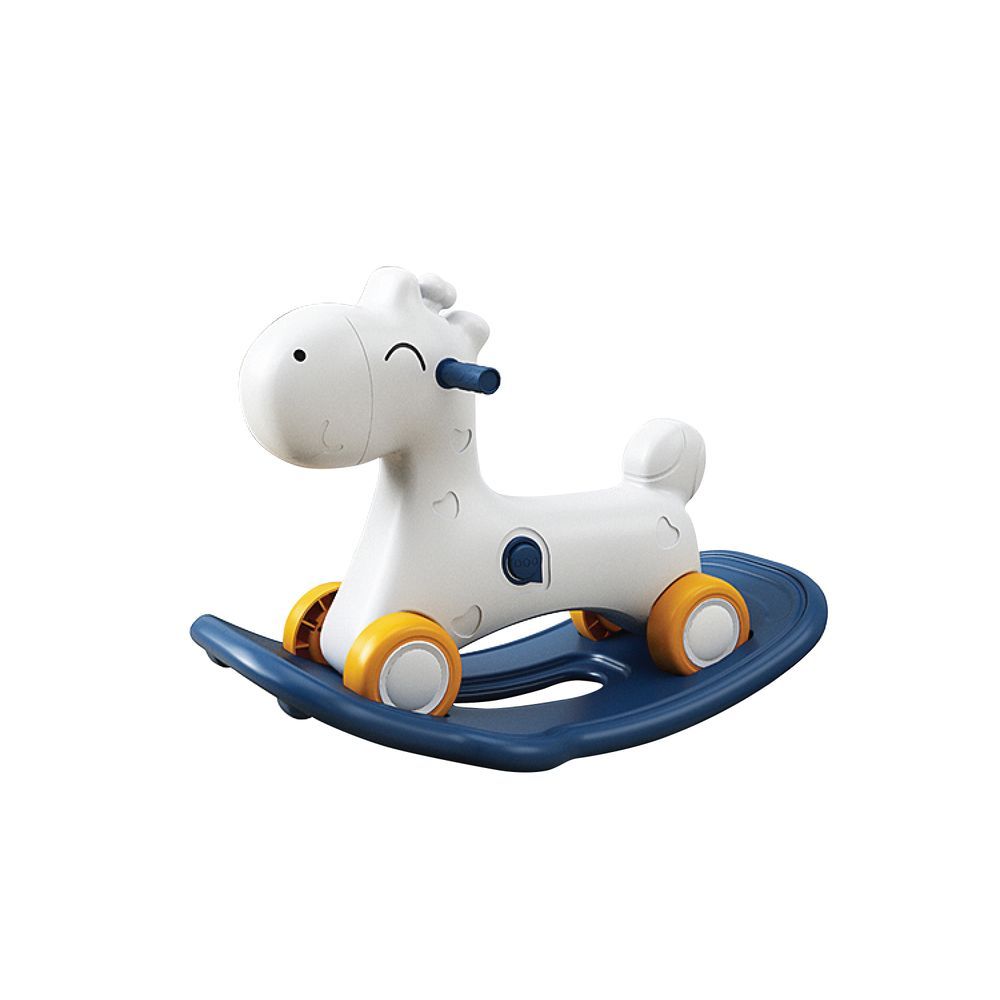 Lovely Baby - 2-In-1 Rocking Horse - Blue/White