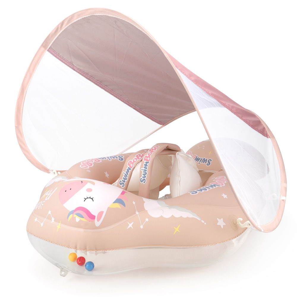 Swimbobo - Baby Swimming Float With Sun Canopy - Unicorn