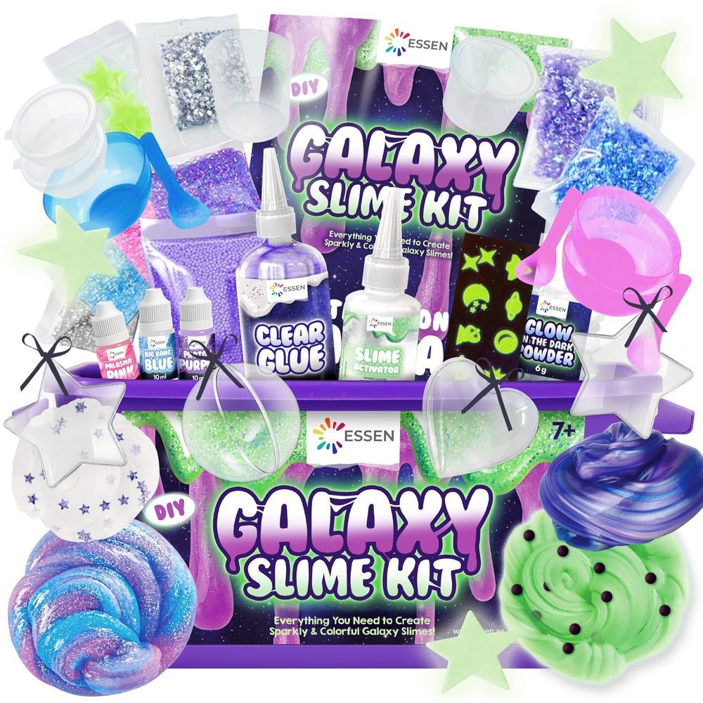 Essen - Galaxy Slime Kit Glow In The Dark DIY Slime Making Toy