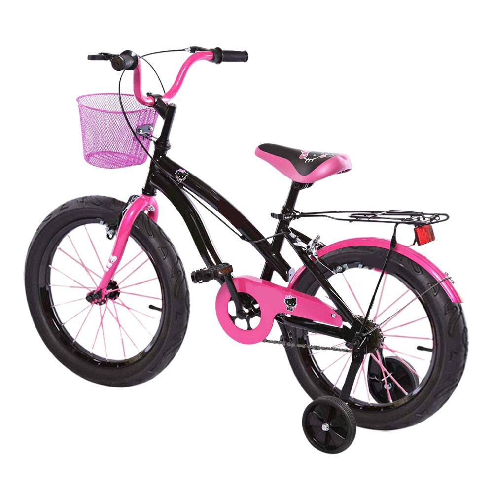 Megastar - Fox 12-Caty Bike With Training Wheels - Black/Pink - 20-inch