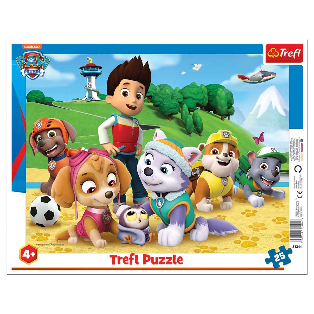 Paw Patrol - Paw Patrol On The Trail Frame Puzzle - 25pcs