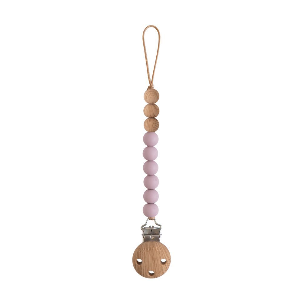 Mushie - Baby Pacifier Clips Eva - Mauve