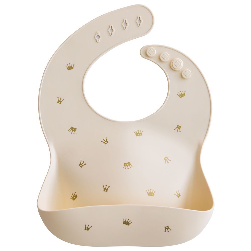 Mushie - Silicone Bib - Crowns