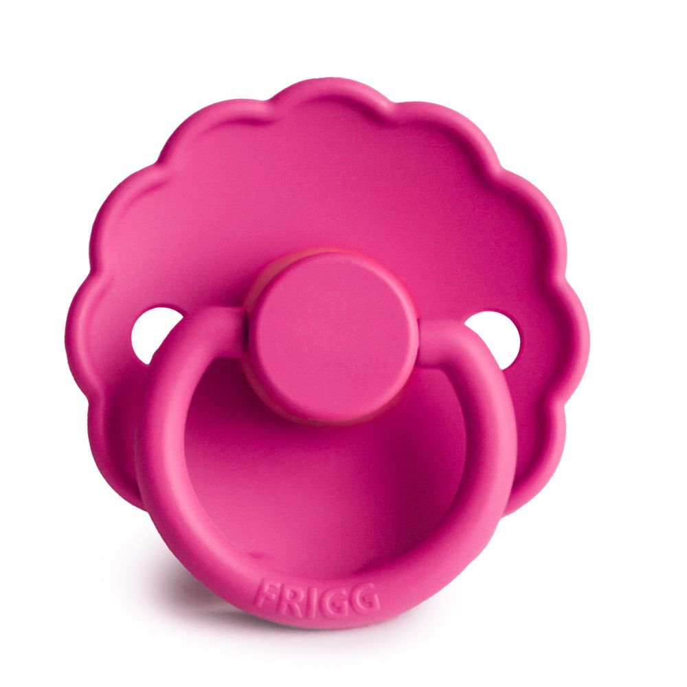 Frigg - Daisy Latex Baby Pacifier 0-6M - 1pc - Size1 - Fuchsia